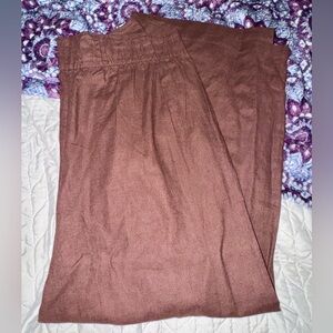 NWT Abercrombie Women’s Linen Pants Brown size L